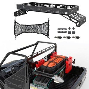 Adjustable Aluminum UTV Cargo Rack with Net