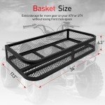 Heavy Duty ATV Front Cargo Basket - 36" x 17