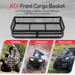 Heavy Duty ATV Front Cargo Basket - 36" x 17