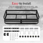 Heavy Duty ATV Front Cargo Basket - 36" x 17