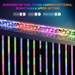 4FT LED Whip and Rock Light Kit Combo