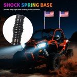 4FT LED Whip and Rock Light Kit Combo