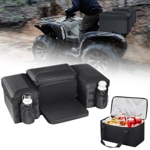74L Waterproof ATV Storage Bag with 14L Cooler
