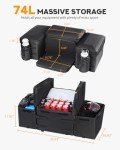 74L Waterproof ATV Storage Bag with 14L Cooler