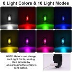 4PCS Waterproof LED Strobe Lights with Remote