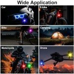 4PCS Waterproof LED Strobe Lights with Remote