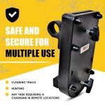 ATV UTV Chainsaw Mount for Cargo Racks, Black