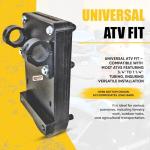 ATV UTV Chainsaw Mount for Cargo Racks, Black