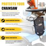 ATV UTV Chainsaw Mount for Cargo Racks, Black