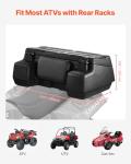 VEVOR 95L ATV Rear Storage Box with Backrest