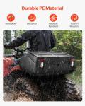 VEVOR 95L ATV Rear Storage Box with Backrest