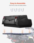 VEVOR 95L ATV Rear Storage Box with Backrest
