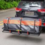 WEIZE Folding Hitch Cargo Carrier with Waterproof Bag
