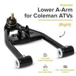 AlveyTech Right Lower A-Arm for Coleman ATVs
