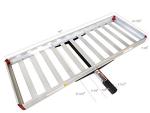 MaxxHaul 60" Aluminum Cargo Carrier Rack - 500 lbs