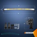 Nilight 52-Inch LED Light Bar with Wiring Kit