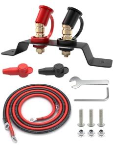 Battery Jump Post Kit with 6 AWG Cable