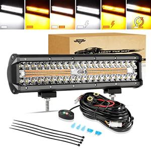 Auxbeam 12 Inch LED Light Bar with Wiring Kit