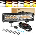 Auxbeam 12 Inch LED Light Bar with Wiring Kit