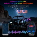 LED Whip Light Kit with Remote Control and Music