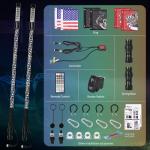 LED Whip Light Kit with Remote Control and Music