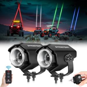 RGBW LED Whip Light with Remote Control for ATVs