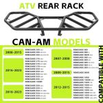TEBEDI ATV Rear Rack for Can-Am Renegade