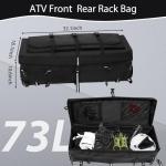 ATV 73L Waterproof Cargo Bag with Rain Cover