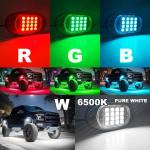 RGBW LED Rock Lights for ATV, UTV, Offroad