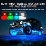 RGBW LED Rock Lights for ATV, UTV, Offroad
