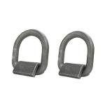 2 Heavy Duty Weld-On D-Rings for ATV Tiedowns