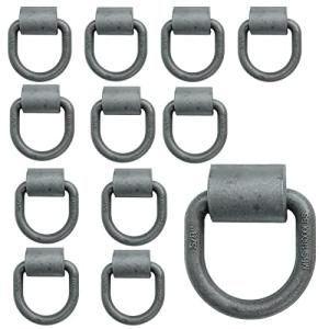 Aikosin 5/8" Heavy Duty Weld-On D Rings (12 Pack)