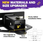 HOWBOW Universal Zero Turn Mower Hitch 2" Receiver