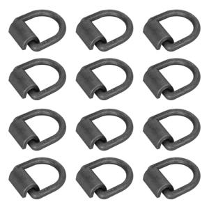 Heavy Duty 5/8" Steel D Ring Tie-Downs - 12 Pack