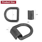 Heavy Duty 5/8" Steel D Ring Tie-Downs - 12 Pack