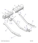 Polaris ATV Exhaust Silencer - OEM Black Part