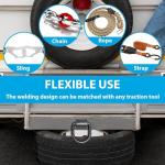 Narwoo 1/2" Weld-On Heavy Duty D-Ring (4 Pack)