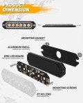HLauto 406T Amber LED Emergency Strobe Lights 4Pcs
