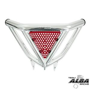 Honda ATV Intimidator Front Bumper - Silver/Red