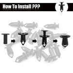 20 Pack ATV Fender Fastener Push Clips