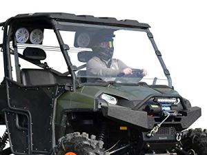 SuperATV Heavy Duty Clear Windshield for Polaris Ranger