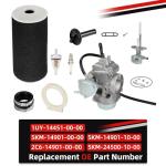 Yamaha Grizzly 660 Carburetor, Valve, Filter Kit