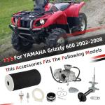 Yamaha Grizzly 660 Carburetor, Valve, Filter Kit