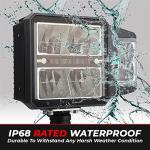 LED Heated Headlight Kit for ATV Snow Plows