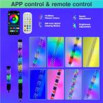 2 Pack LED Whip Lights with Remote Control