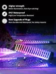 2FT RGB Whip Lights with App & Remote Control