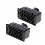 TEAMWILL 2-Pack Black ATV Air Vent Outlets
