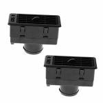 TEAMWILL 2-Pack Black ATV Air Vent Outlets