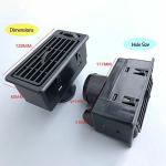 TEAMWILL 2-Pack Black ATV Air Vent Outlets