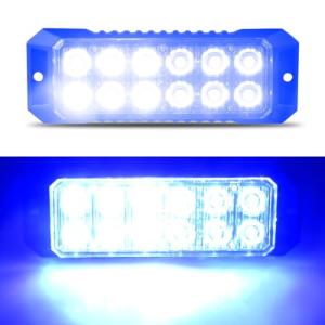 Raryloy 12LED Blue Emergency Strobe Lights